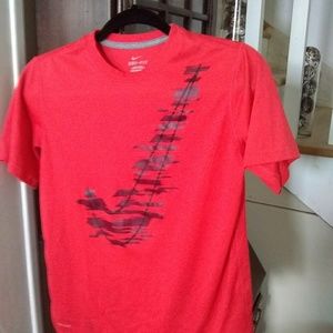Boys size L, Nike ,dri-fit tennis shirt.